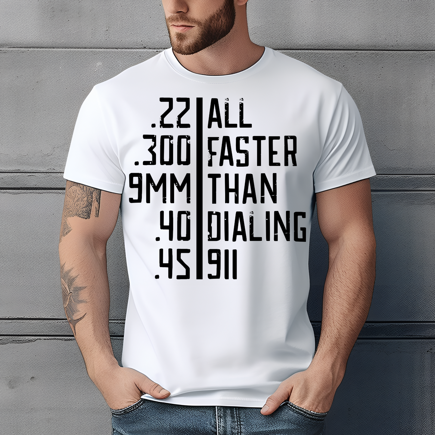 All Faster Than Dialing 911 DTF Transfer