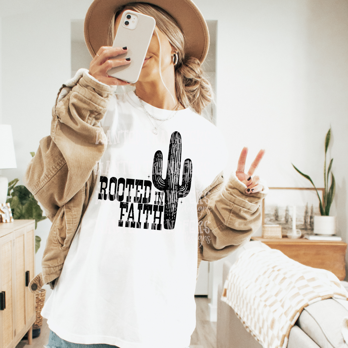 Rooted in Faith Cactus Exclusive Sublimation Transfer