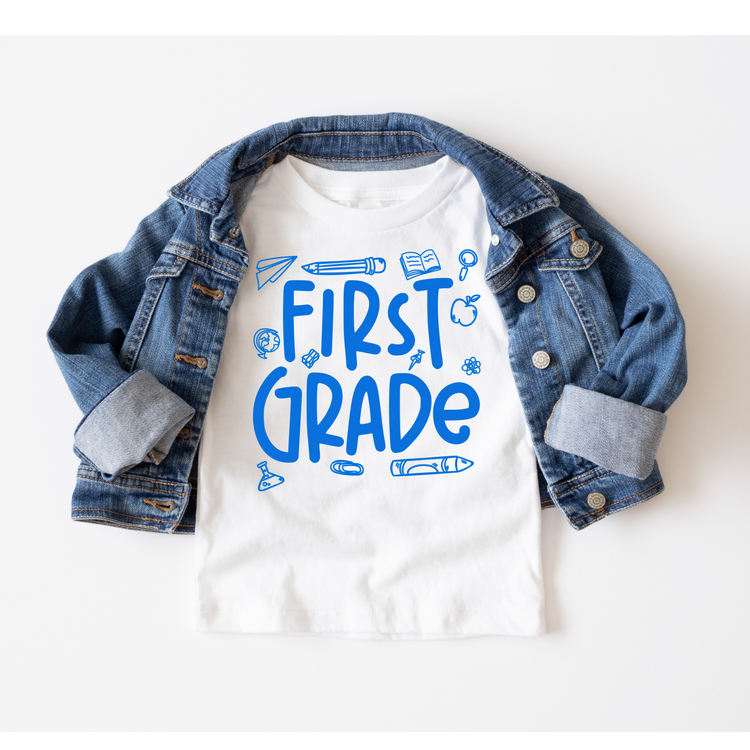 First Grade Boy Doodle Back to School DTF Transfer