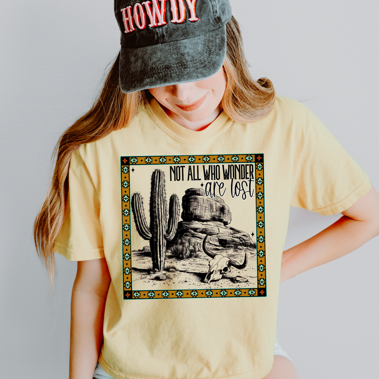 Not All Who Wonder are Lost Western PNG Digital Download