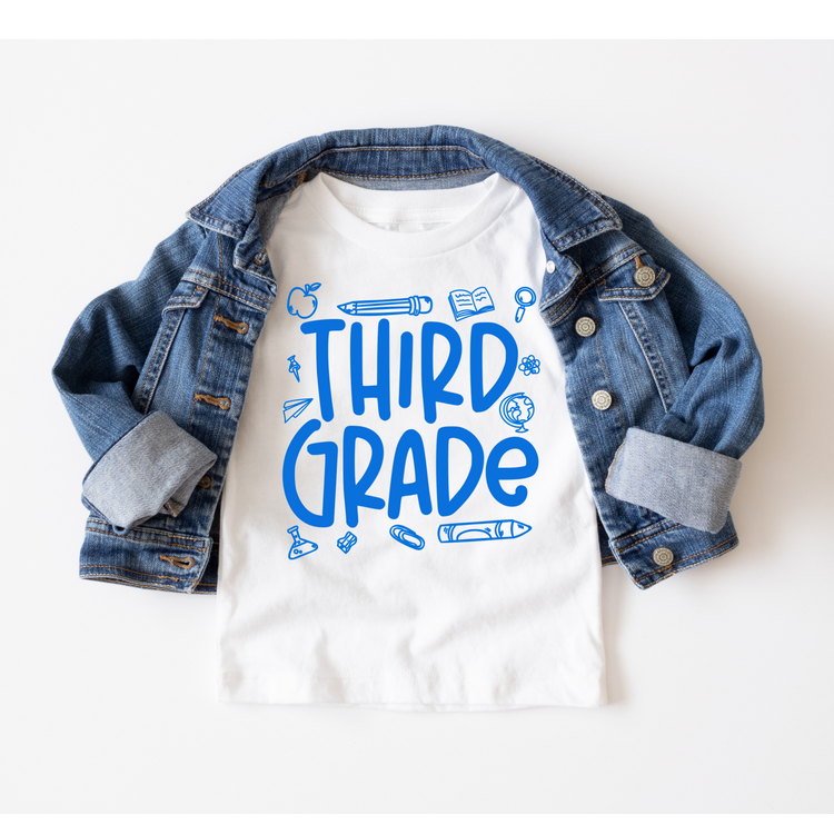 Third Grade Boy Doodle Back to School DTF Transfer