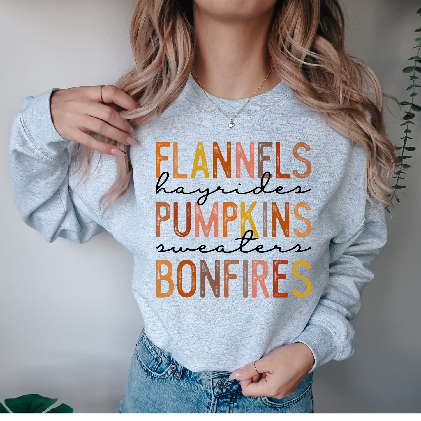 Flannels, Hayrides, Pumpkins DTF Transfer