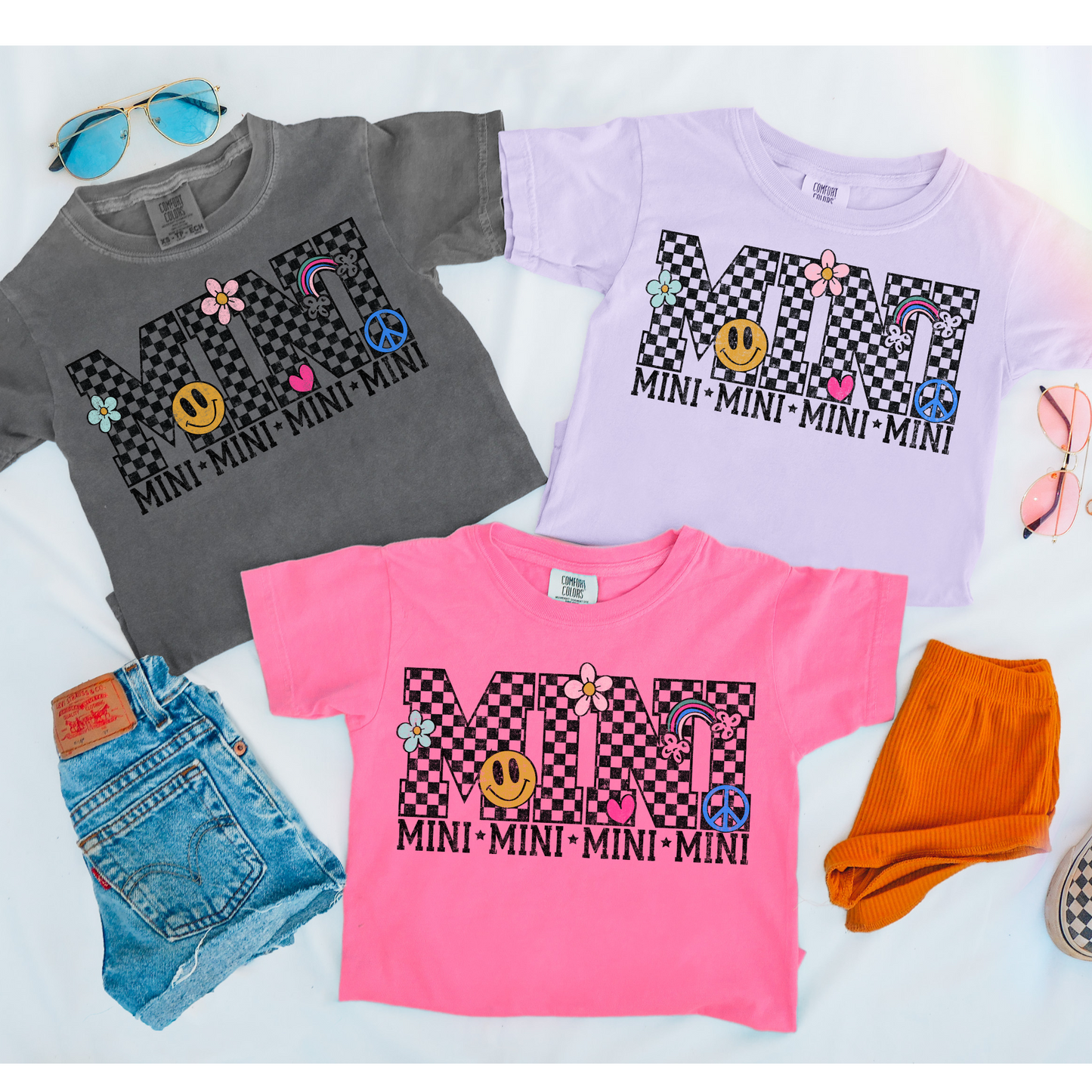 Checkered Mini Retro DTF Transfer