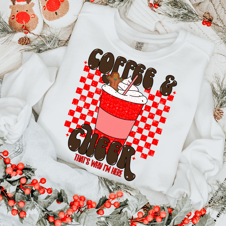 Coffee & Cheer Christmas PNG Digital Download