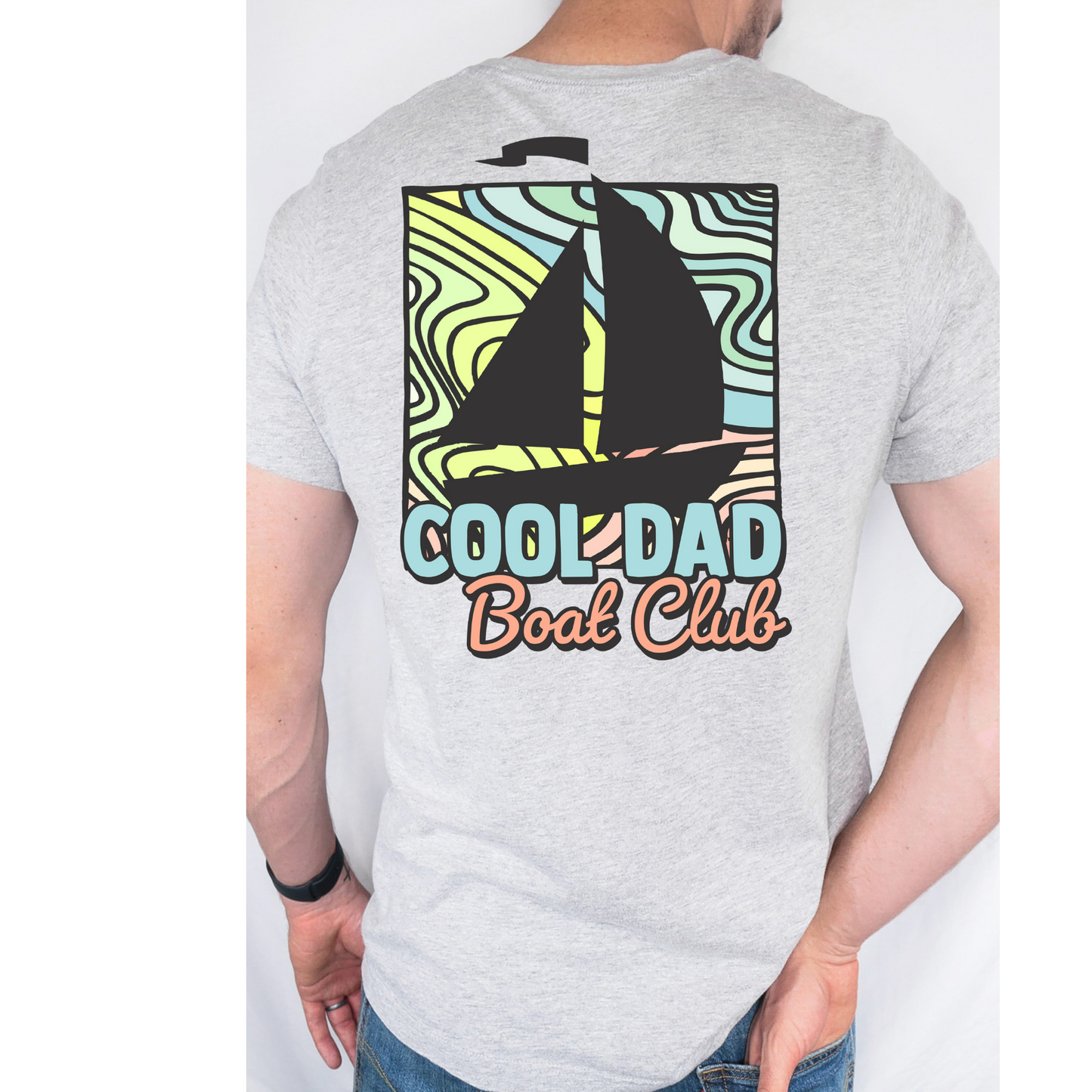 Cool Dad Boat Club DTF Transfer