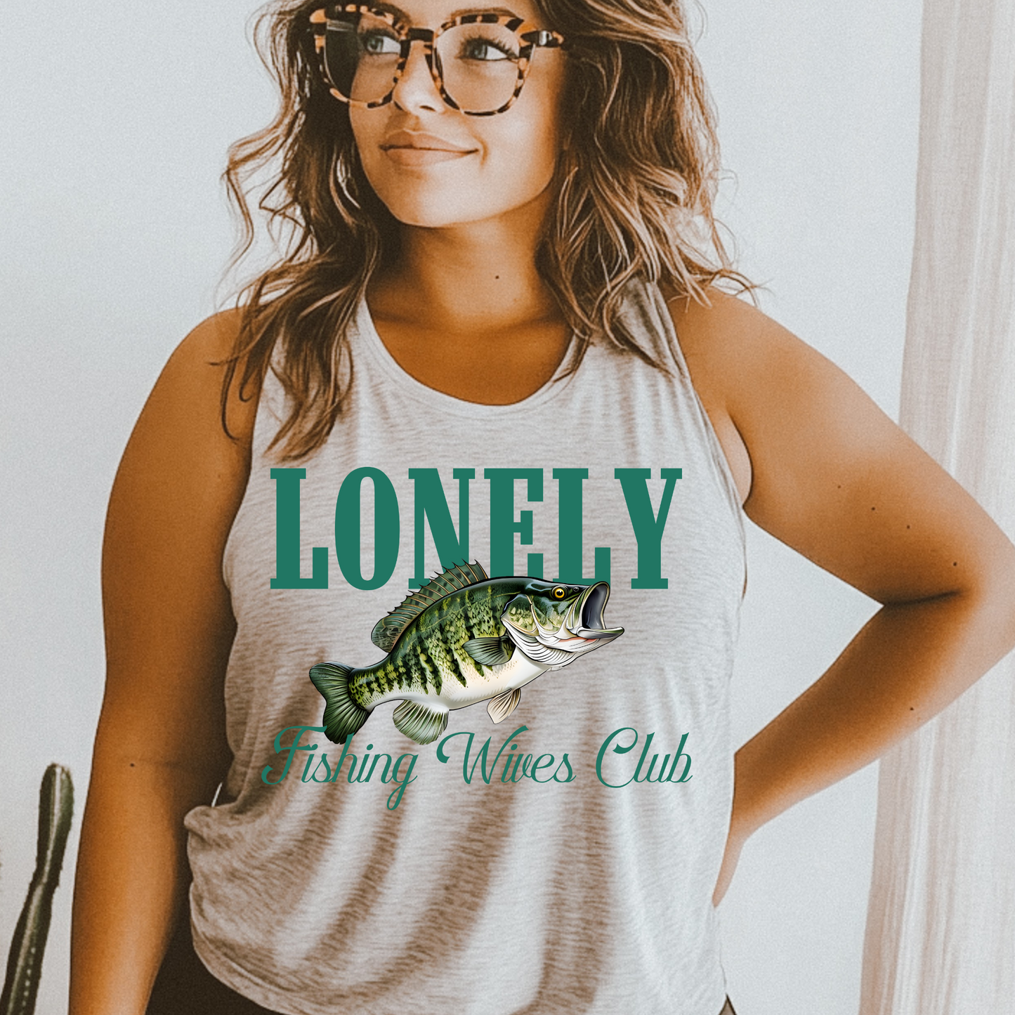 Lonely Fishing Wives Club DTF Transfer