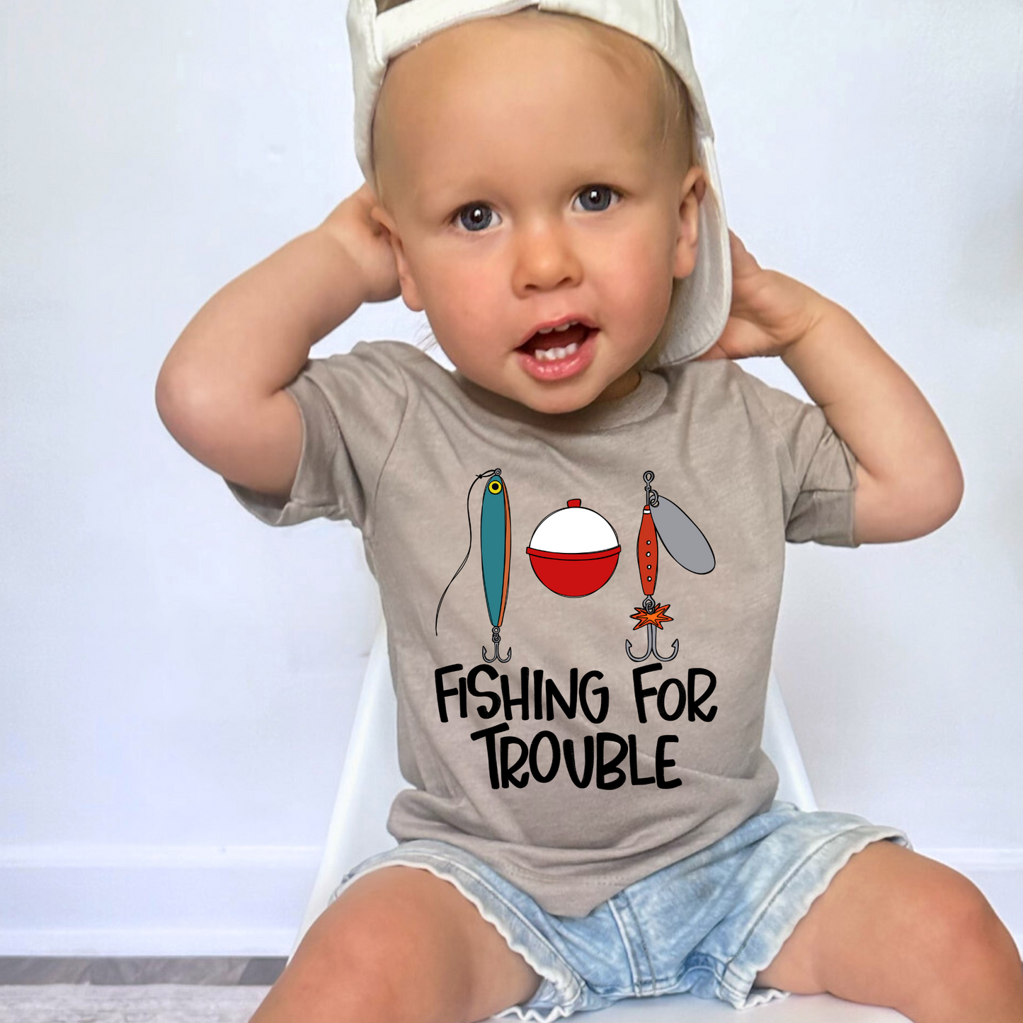 Fishing for Trouble DTF Transfer