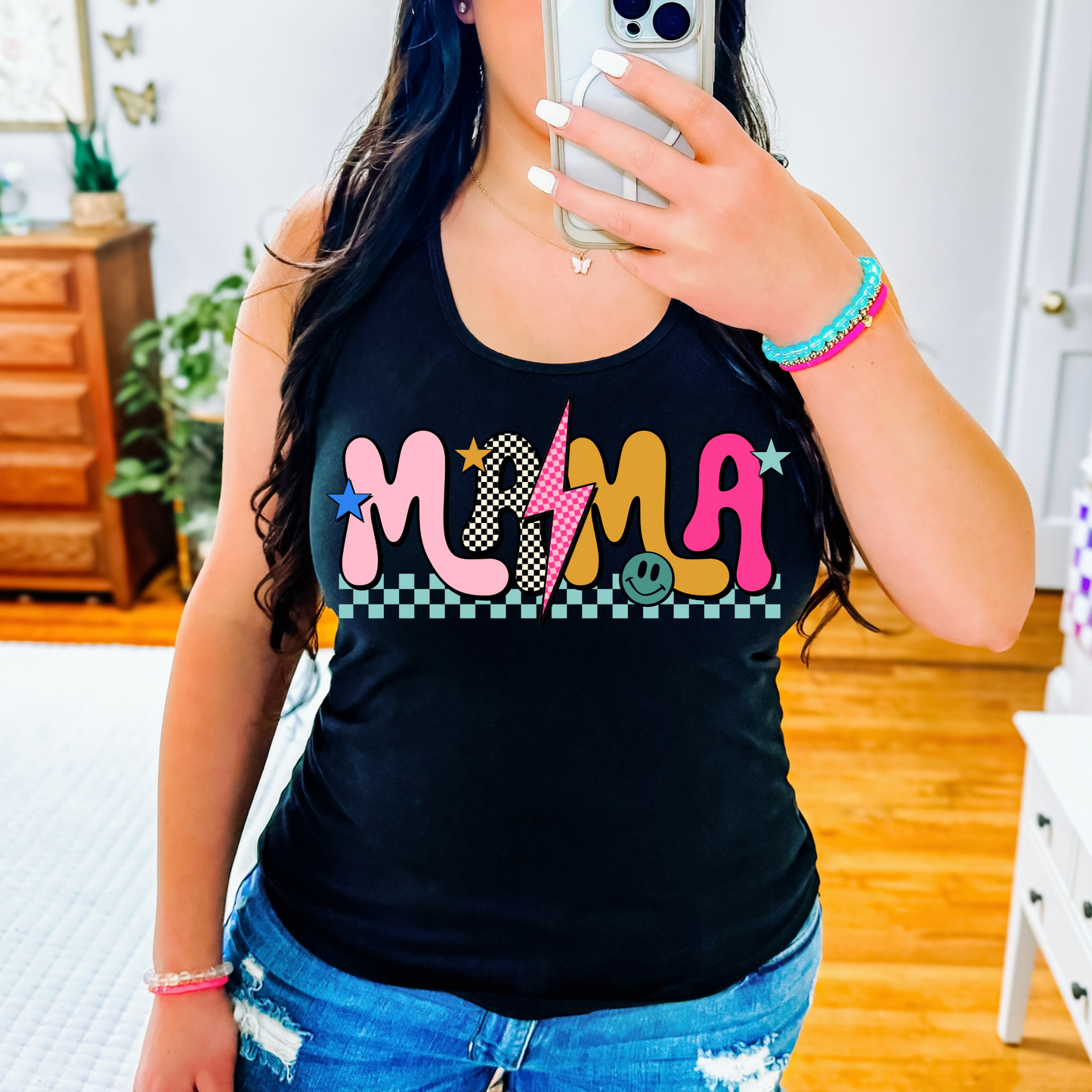 Retro Mama Clear Film Screen Print Transfer