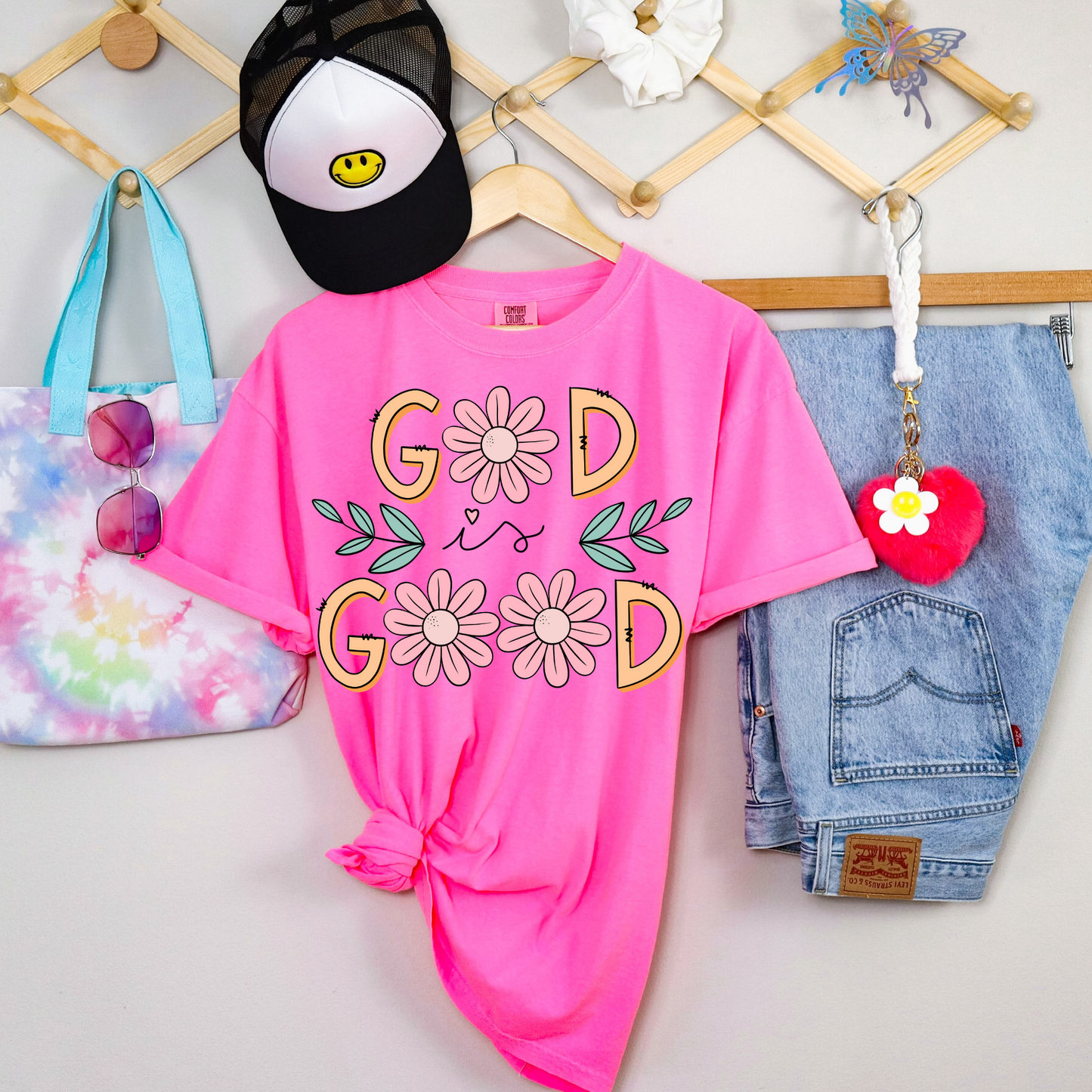 God is Good Floral Faith DTF Transfer