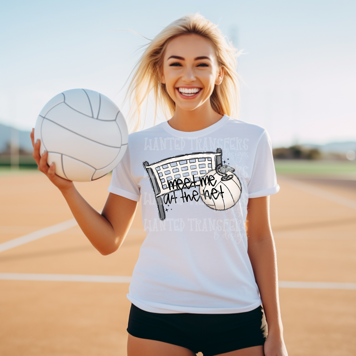 Meet Me at the Net Volleyball Exclusive Sublimation Transfer