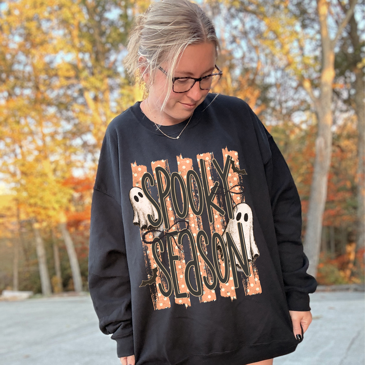 Spooky Season Light Orange Halloween DTF Transfer