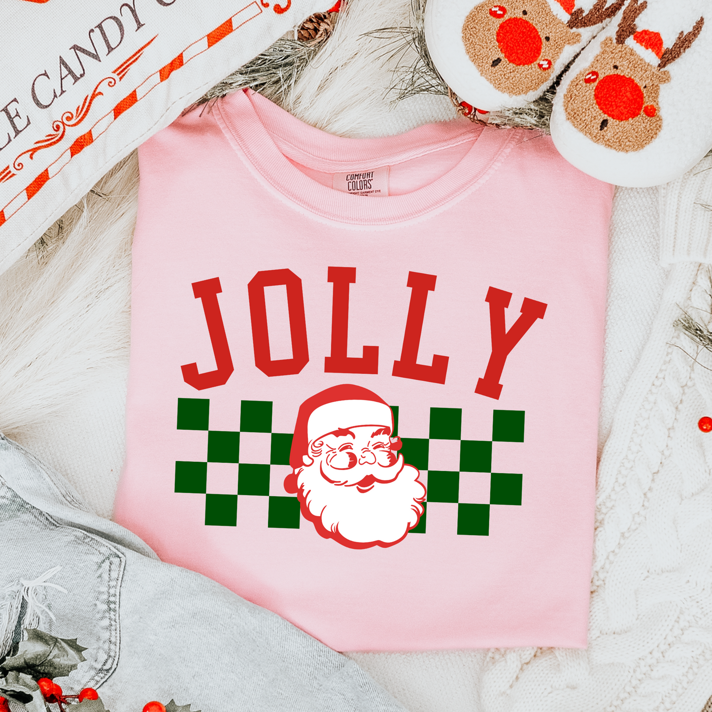 Retro Jolly Santa Christmas DTF Transfer