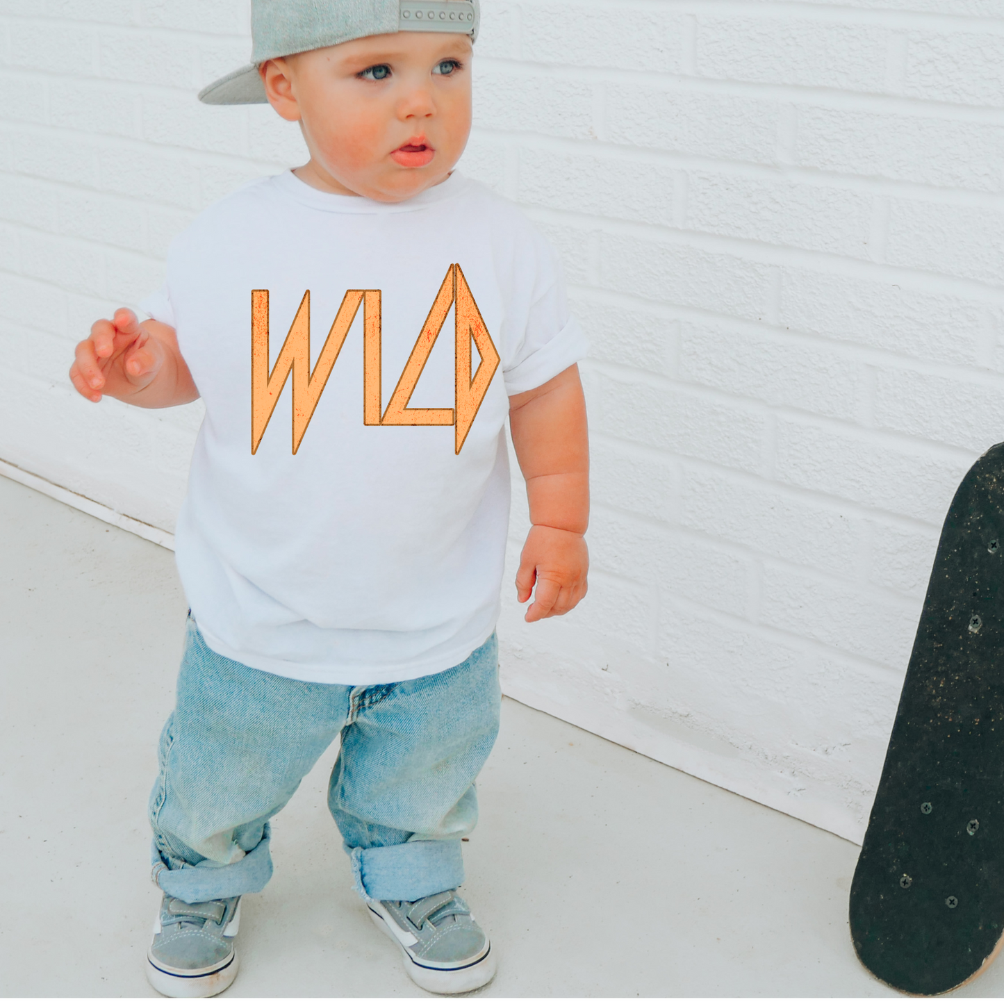 Wild Distressed Yellow Retro/Edgy DTF Transfer