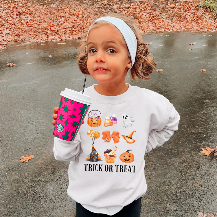 Cute Trick or Treat Halloween 2 Coquette DTF Transfer