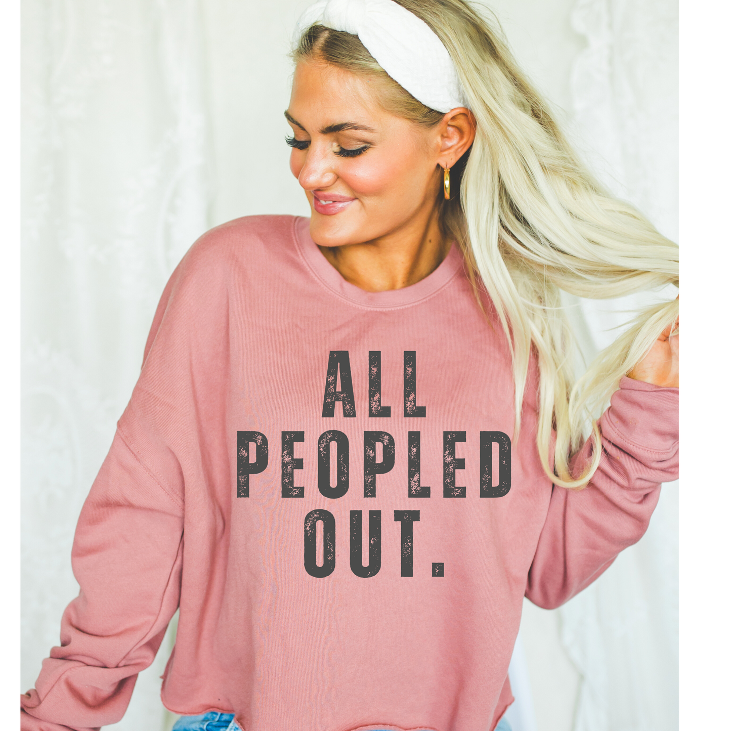 All Peopled Out DTF Transfer