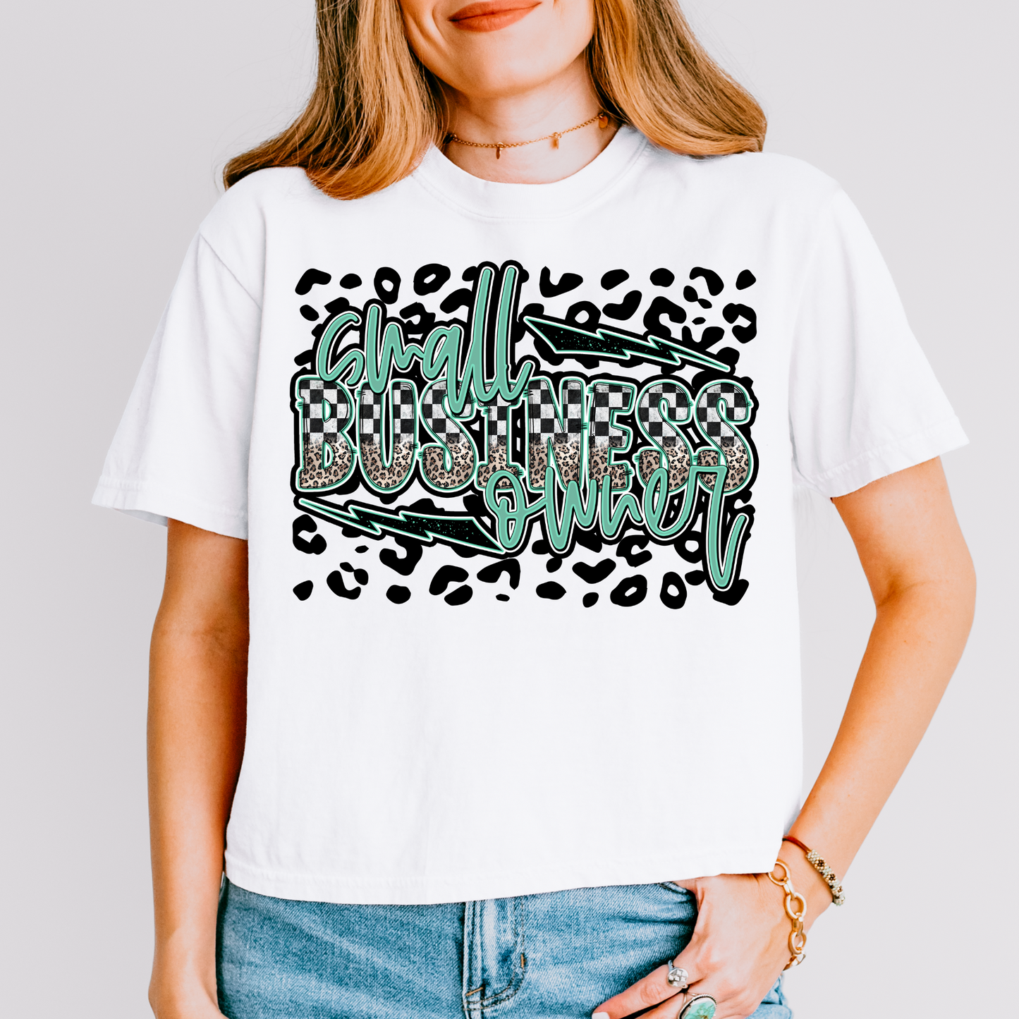 Small Business Owner Checkered 2 DTF Transfer