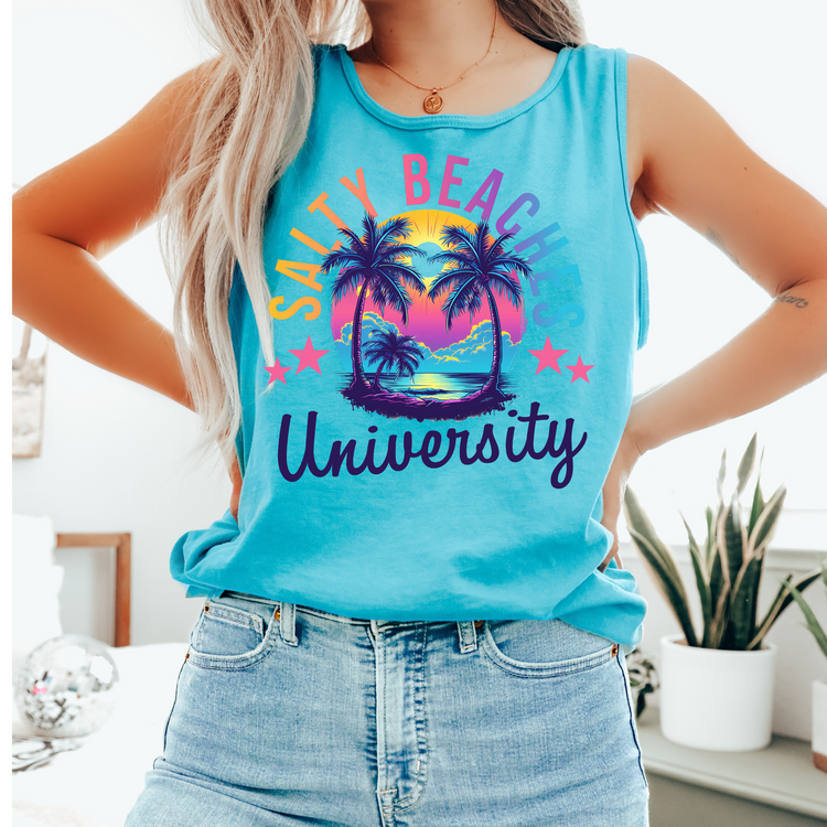 Salty Beach University Summer DTF Transfer