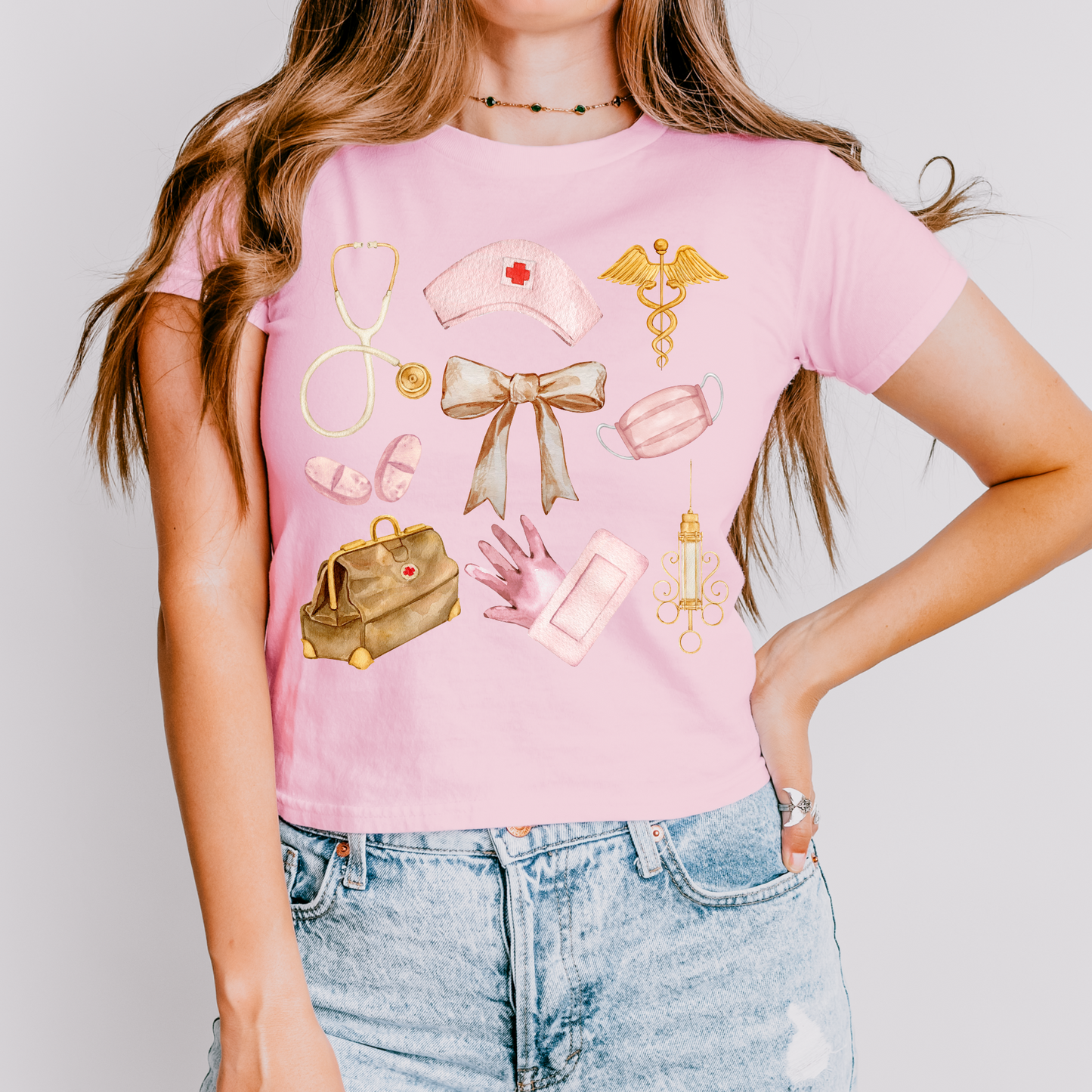 Nurse Watercolor Variety DTF Transfer