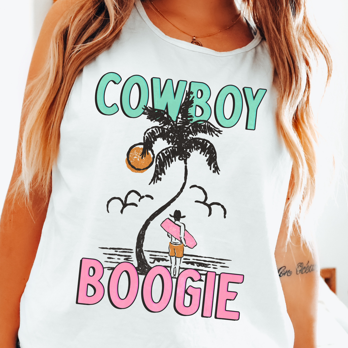 Cowboy Boogie Western Summer DTF Transfer