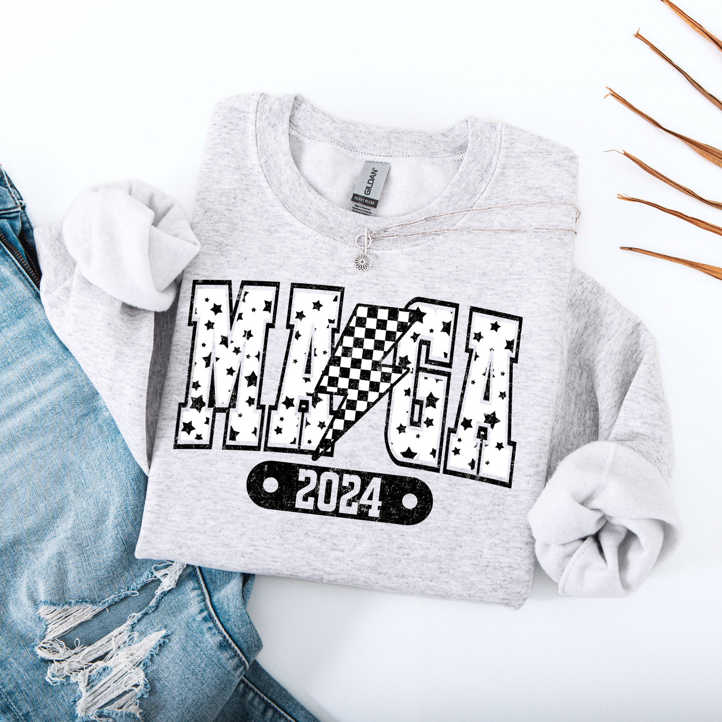 Maga 2024 Stars White DTF Transfer