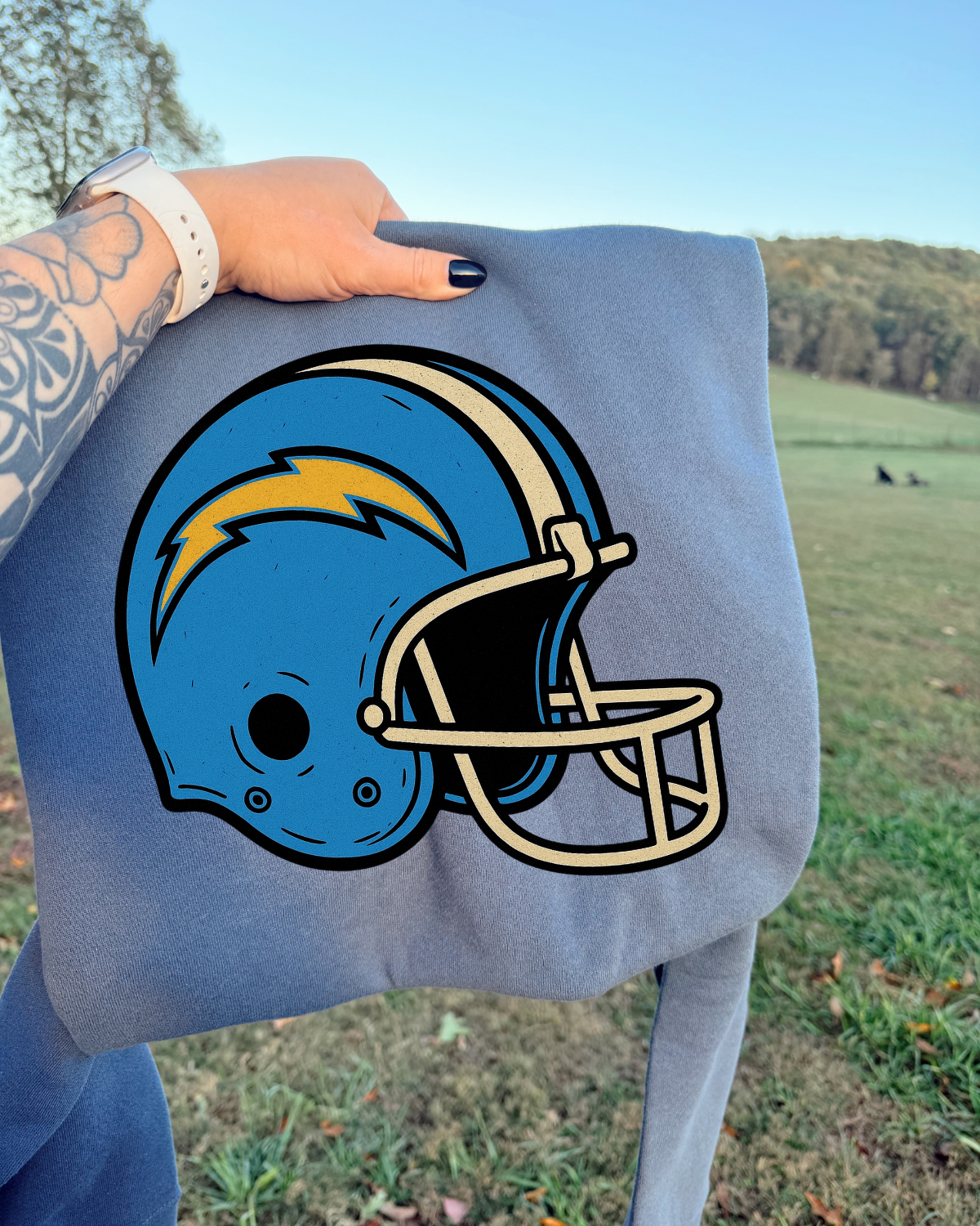 Vintage Helmet Chargers DTF Transfer