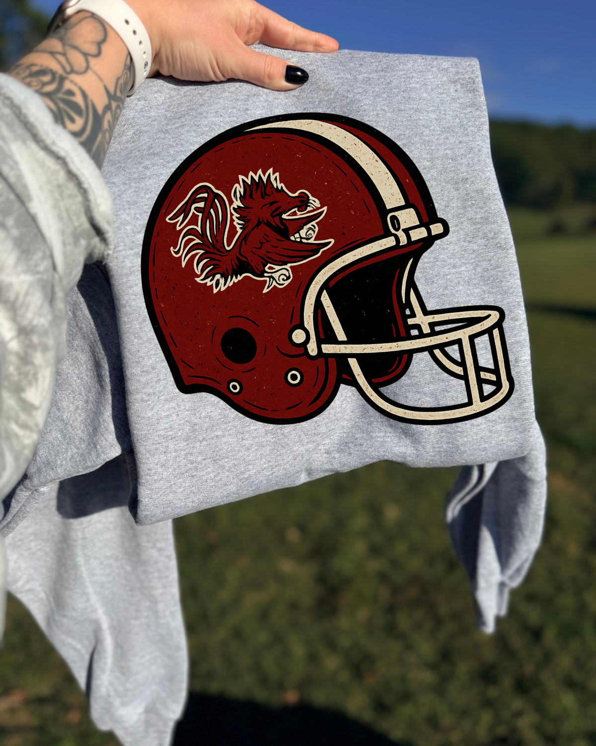 Vintage Helmet Gamecocks DTF Transfer