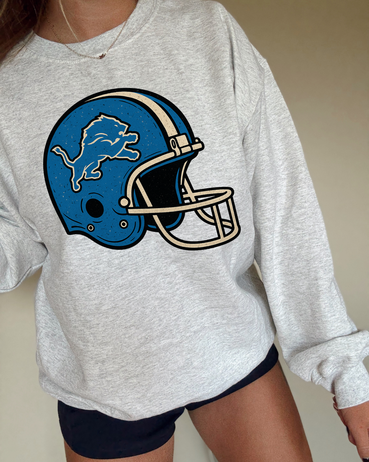 Vintage Helmet Lions DTF Transfer