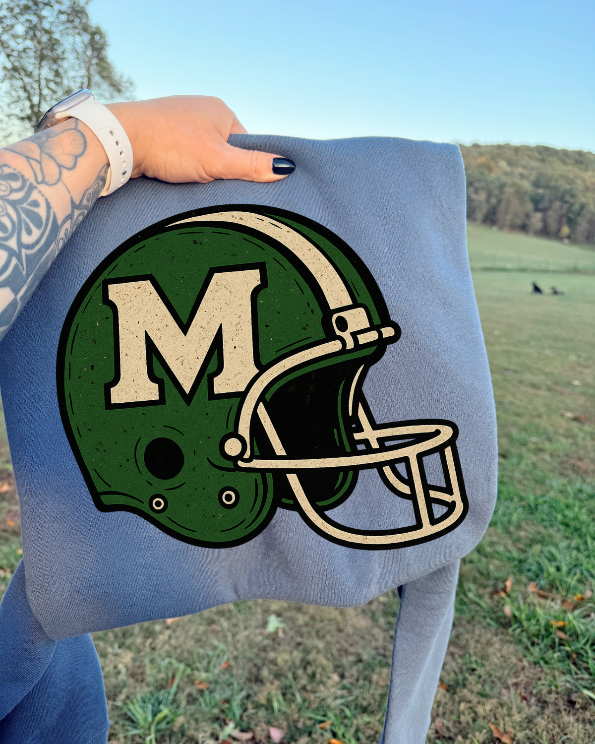 Vintage Helmet Marshall DTF Transfer