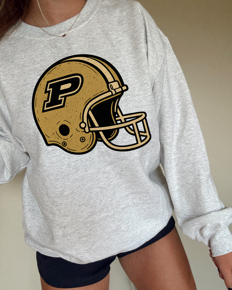Vintage Helmet Purdue DTF Transfer