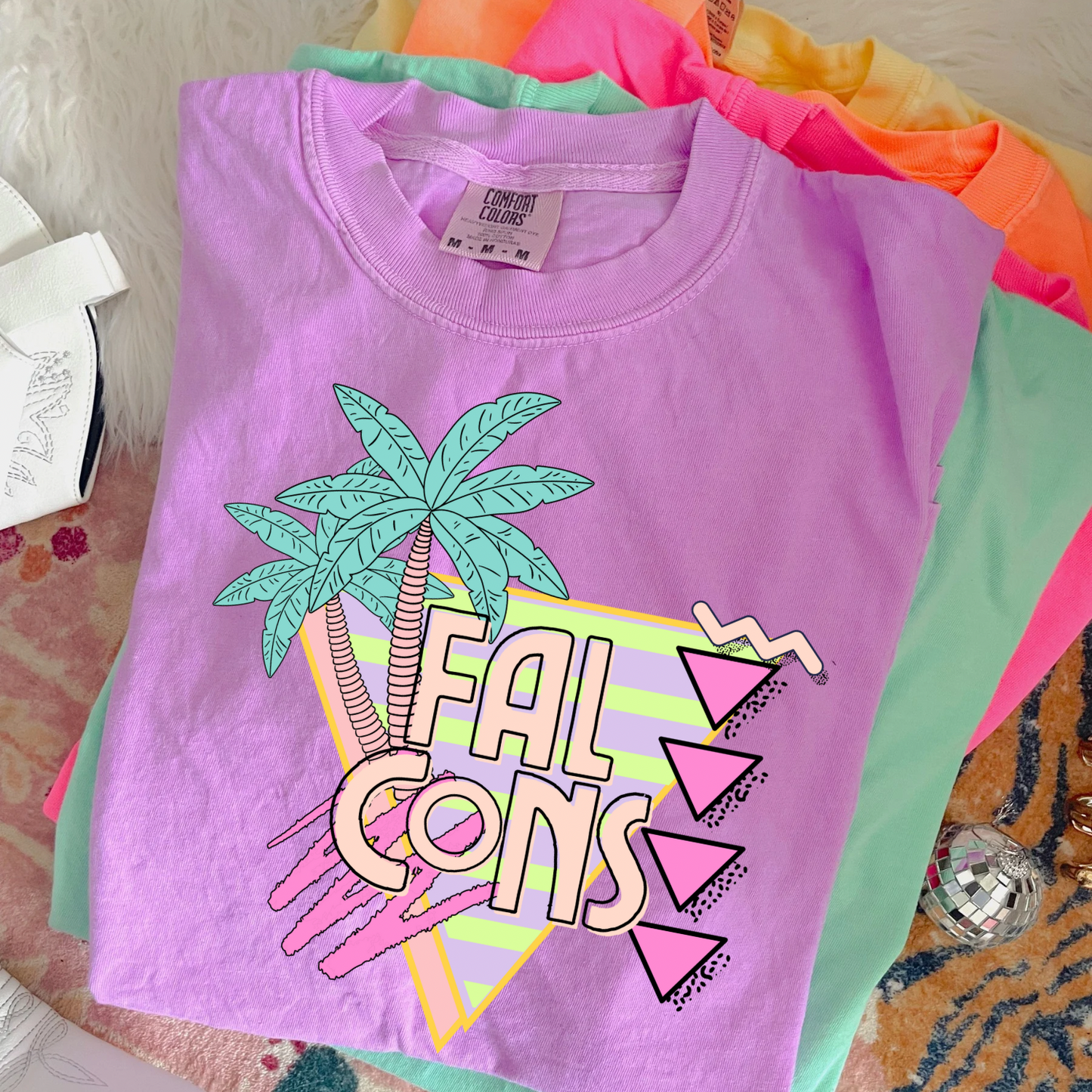 Falcons Palm Tree Mascot DTF Transfer