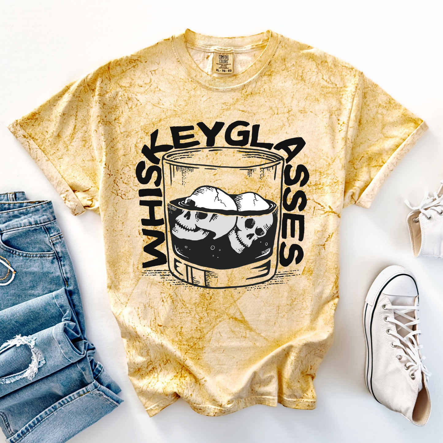 Whiskey Glasses DTF Transfer