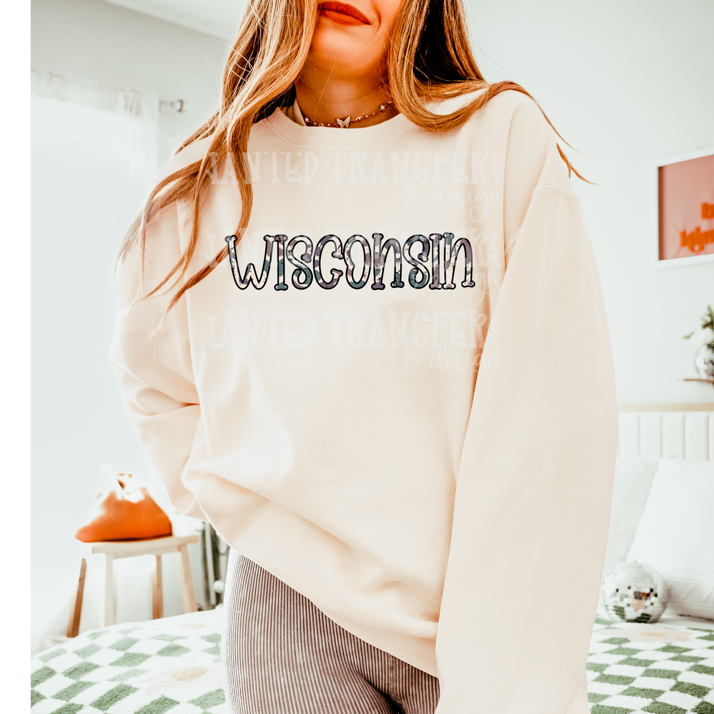 Camo State Wisconsin DTF Transfer