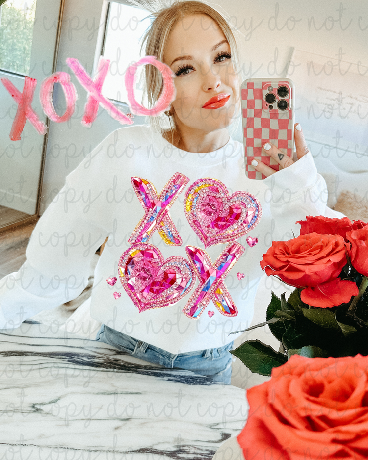 Faux Gem XOXO DTF Transfer