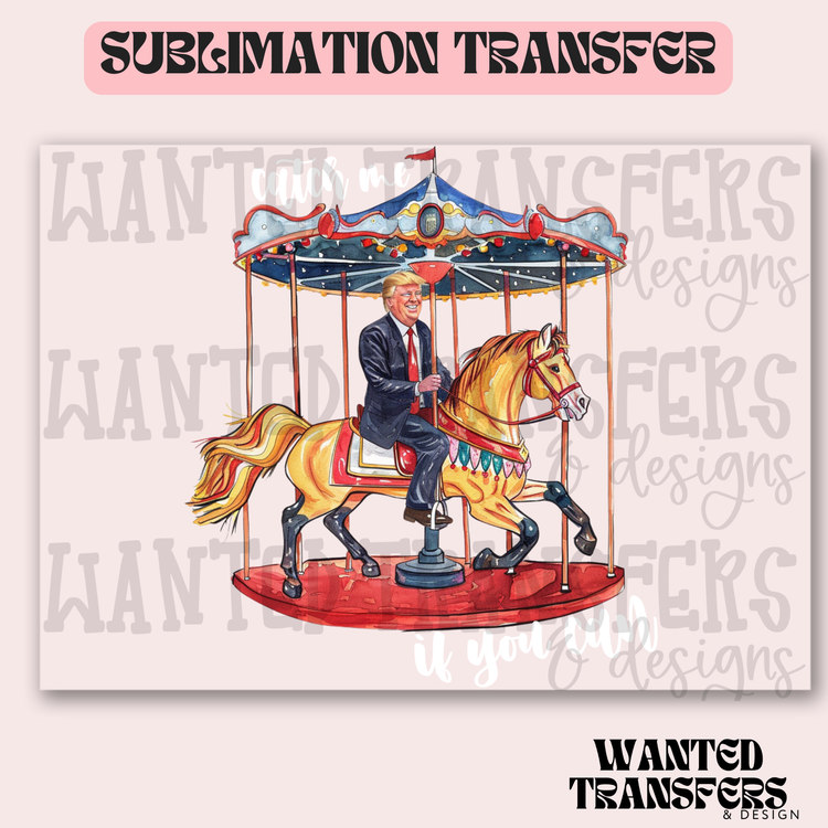 Catch Me if You Can DT Carousel Exclusive Sublimation Transfer