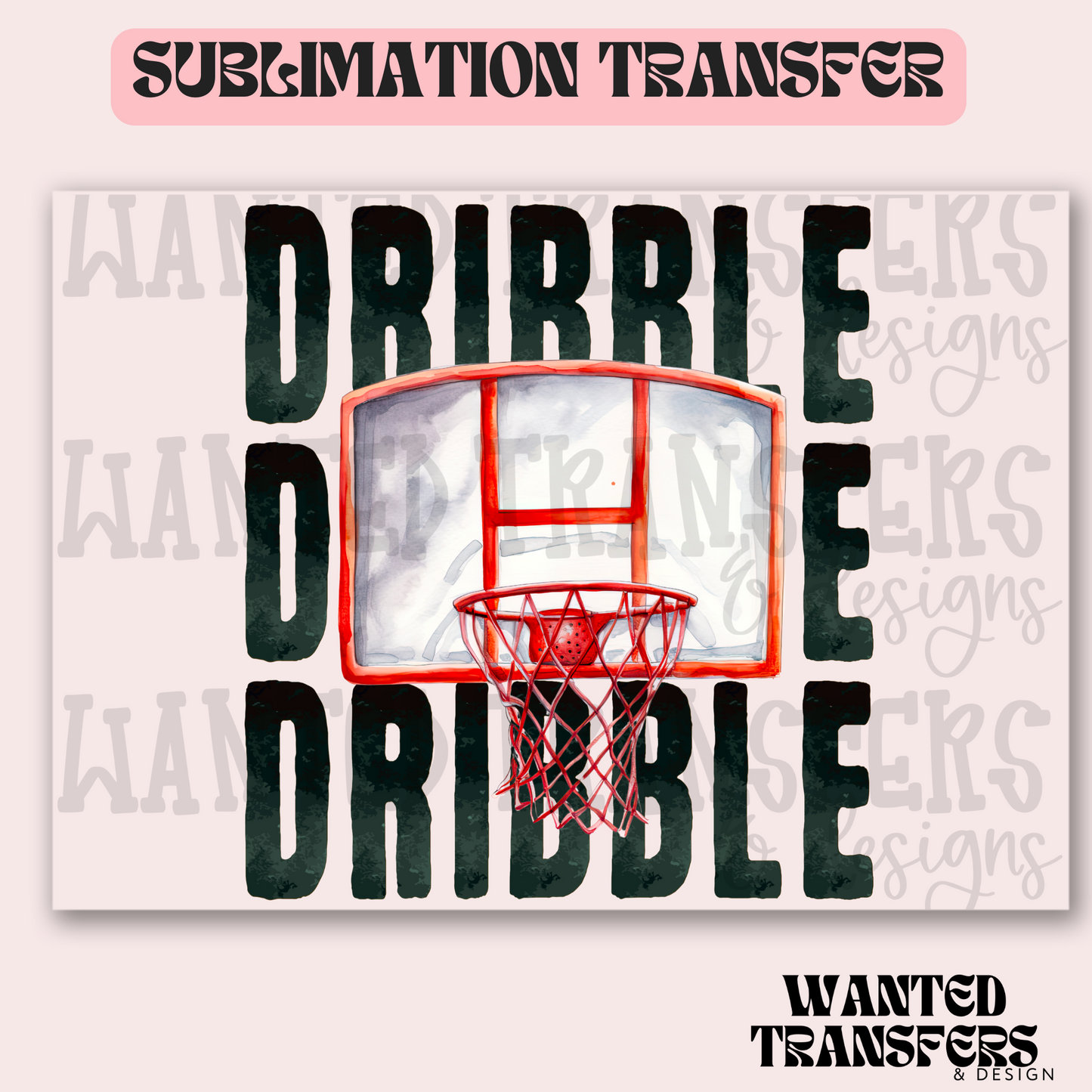 Triple Dribble Basketball Exclusive Sublimation Transfer