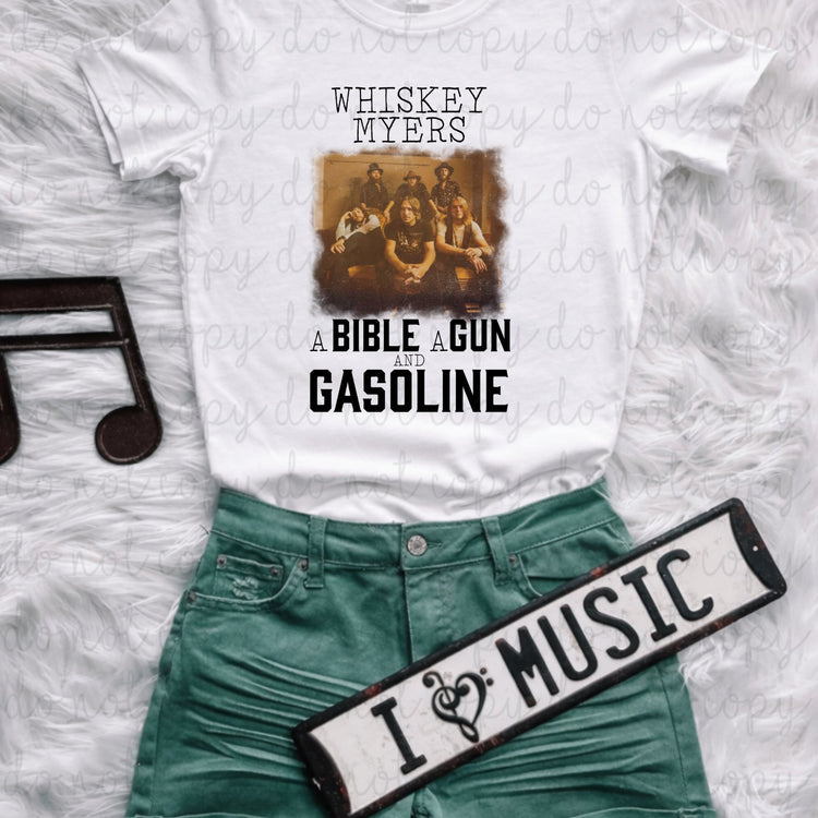 A Bible A Gun And Gasoline DTF Transfer