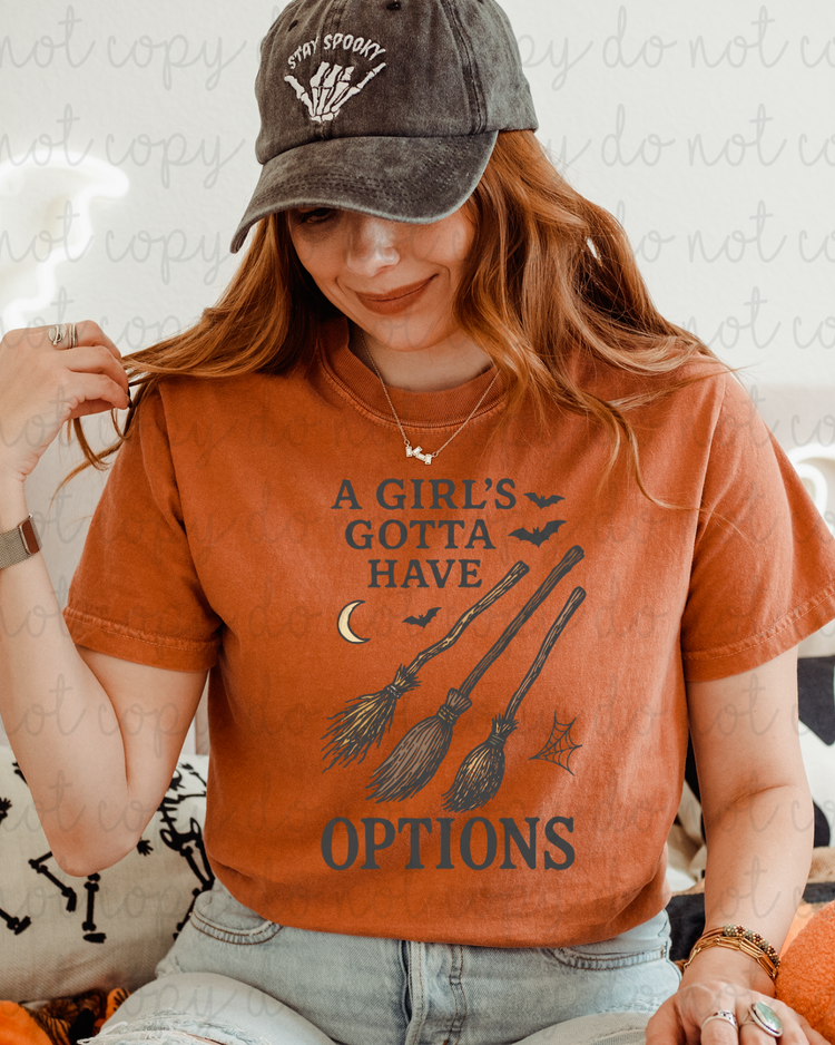 A Girl's Gotta Have Options DTF Transfer