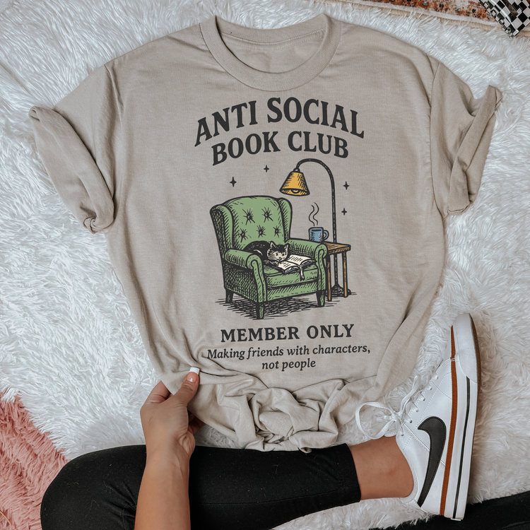 Anti Social Book Club Clear Film Screen Print Transfer