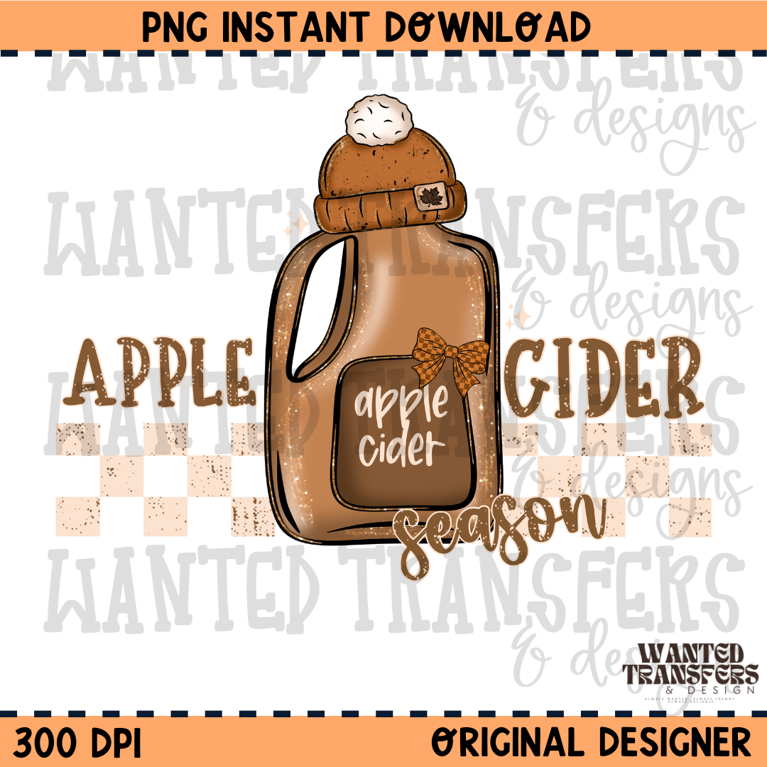 Apple Cider Season PNG Digital Download