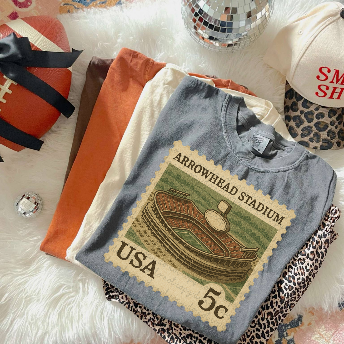 Vintage Stamp Arrowhead Stadium DTF Transfer