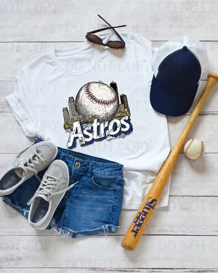 Baseball Astros DTF Transfer