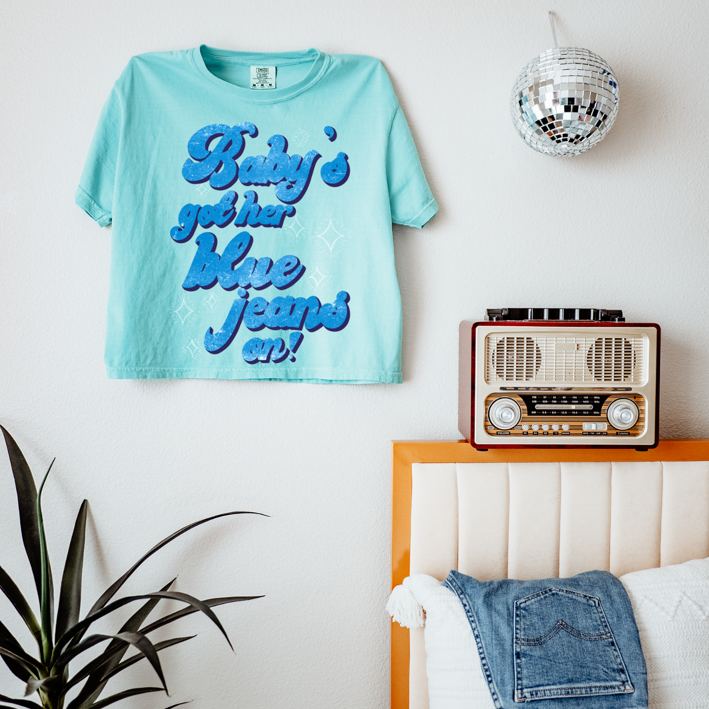 Baby's Got Her Blue Jeans On DTF Transfer