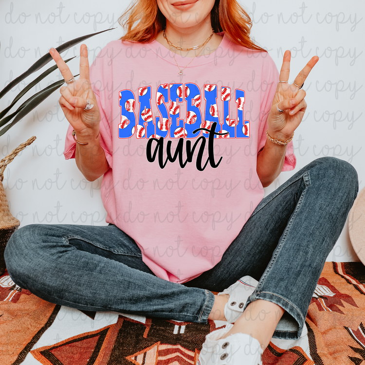 Baseball Aunt DTF Transfer