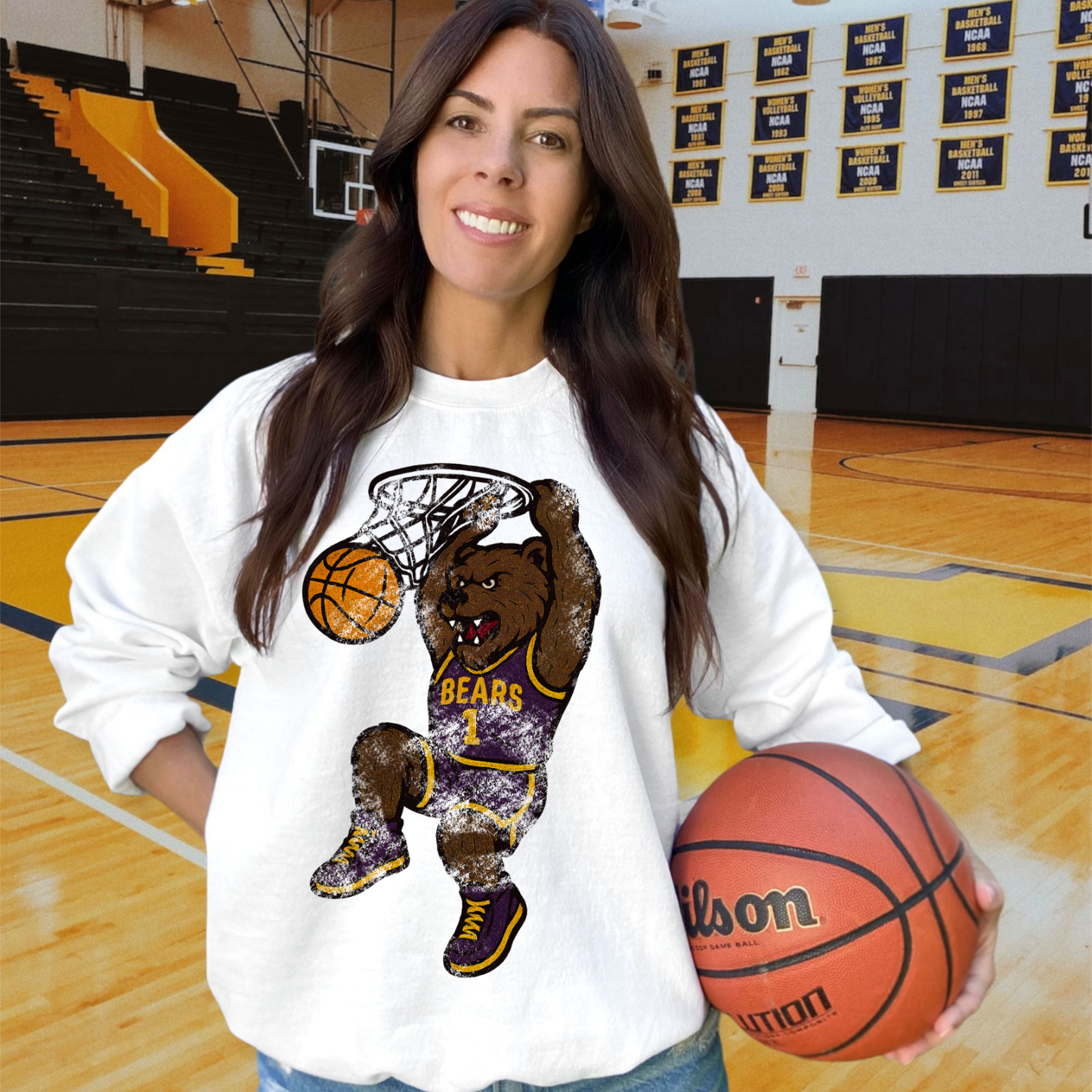 Bears Purple Gold DTF Transfer