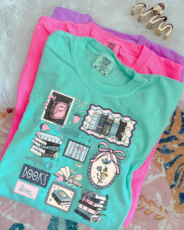 Bookish Coquette Collage DTF Transfer