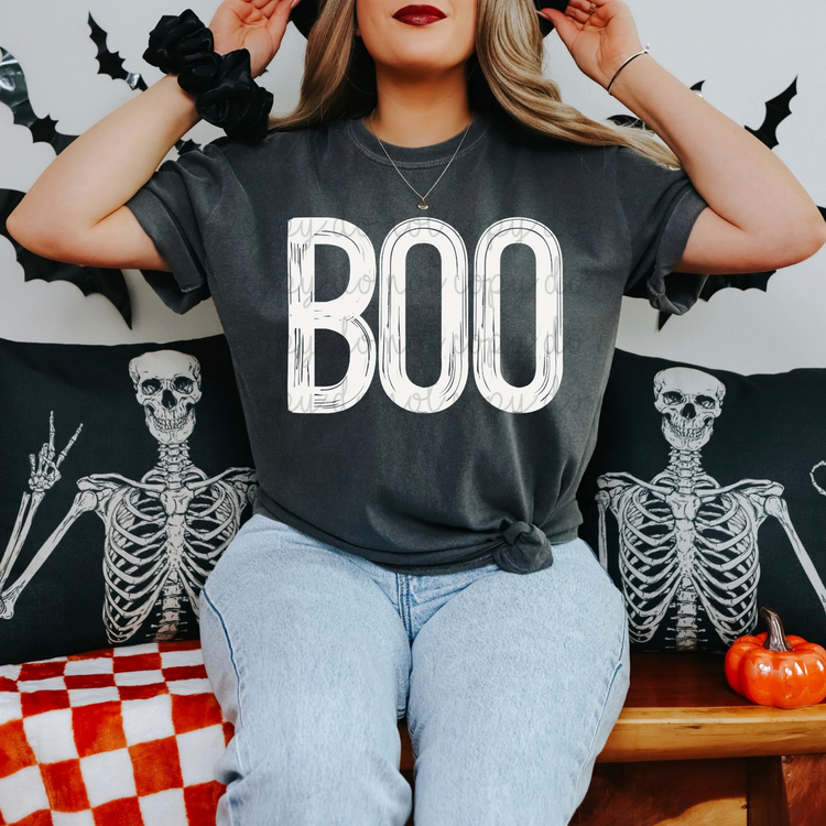 White Boo PNG Digital Download