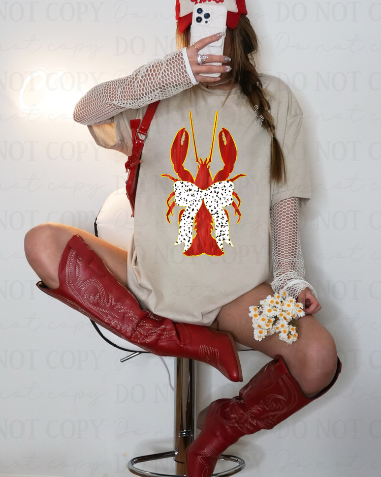 Bow Crawfish DTF Transfer