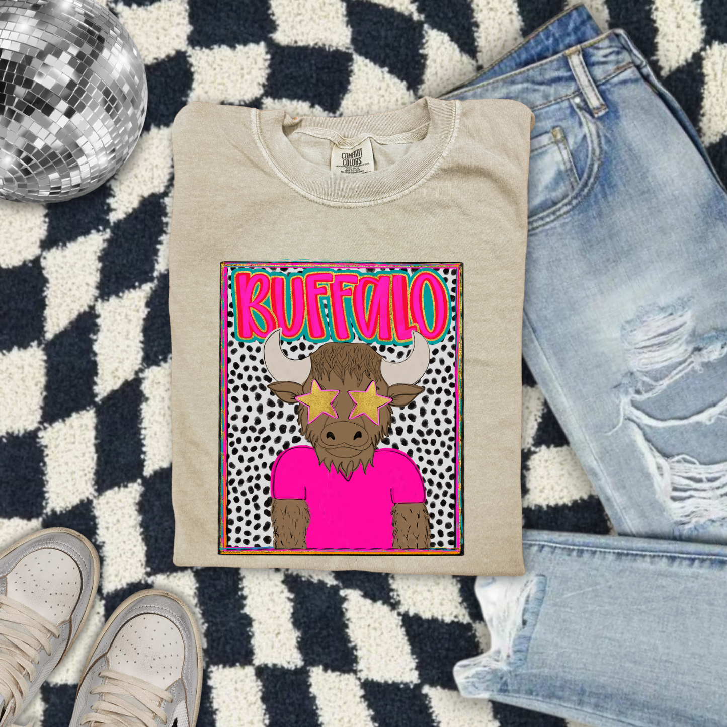 Preppy Buffalo DTF Transfer