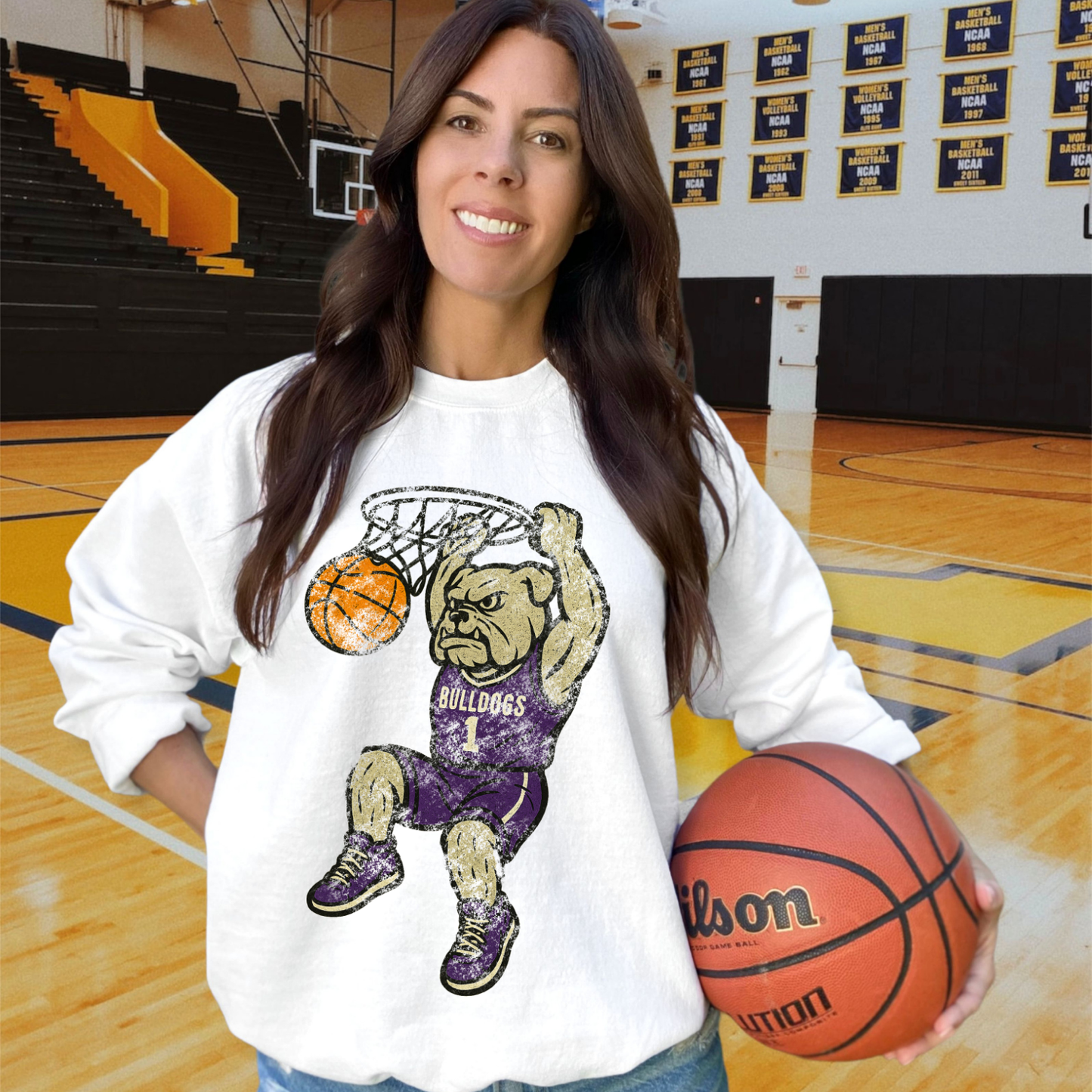 Bulldogs Purple DTF Transfer