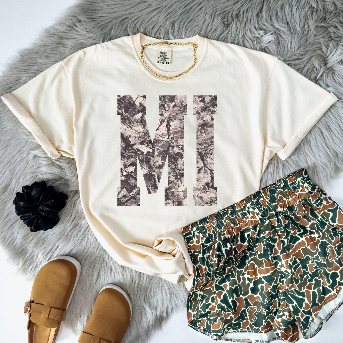 Camo Michigan DTF Transfer